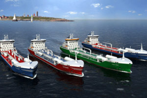 Wärtsilä will supply the full package for four LNG fuelled tankers. Photo: Furetank