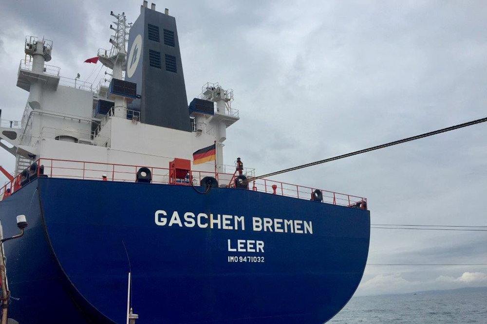 Hartmann Reederei Deutsche Flagge auf Gaschem Bremen