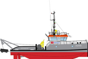 The special-purpose plough and tugboat »Peter« will be built at Hoekman shipyard