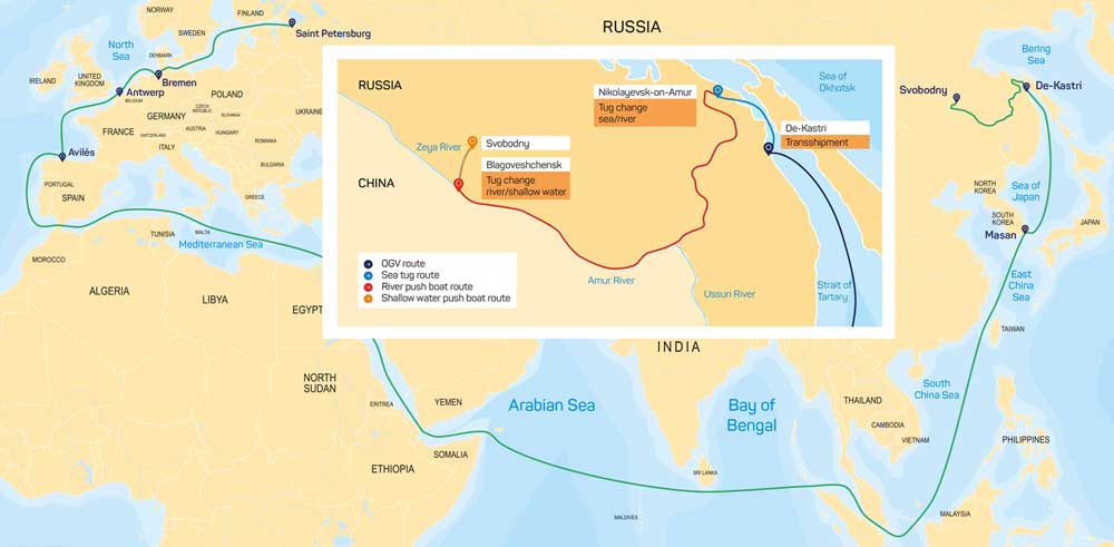 karte combilift Map I Gazprom Amur GPP Project