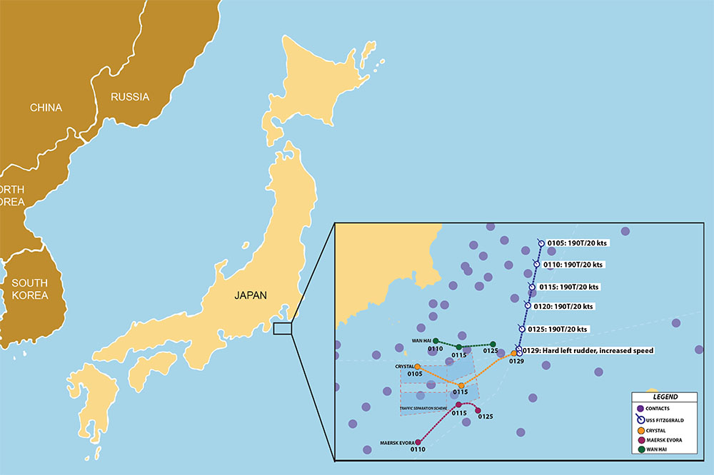 USS Fitzgerald Illustration Map 1