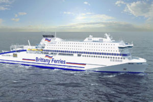 Honfleur lng rendering Brittany Ferries