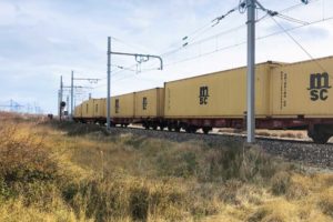 MSC18014440 Dry containers on train